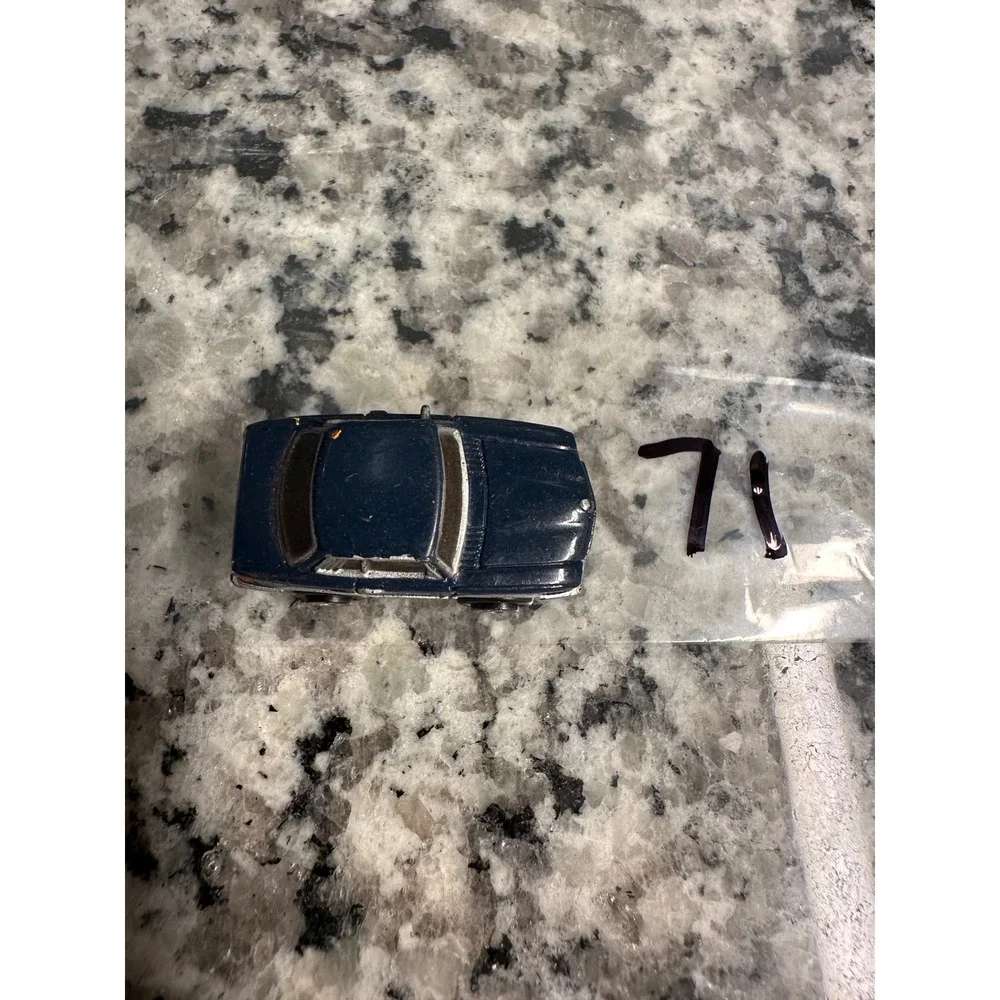 Vintage Micro Machines Mercedes Benz 450SLC Dark‎ Blue 1986 Galoob
